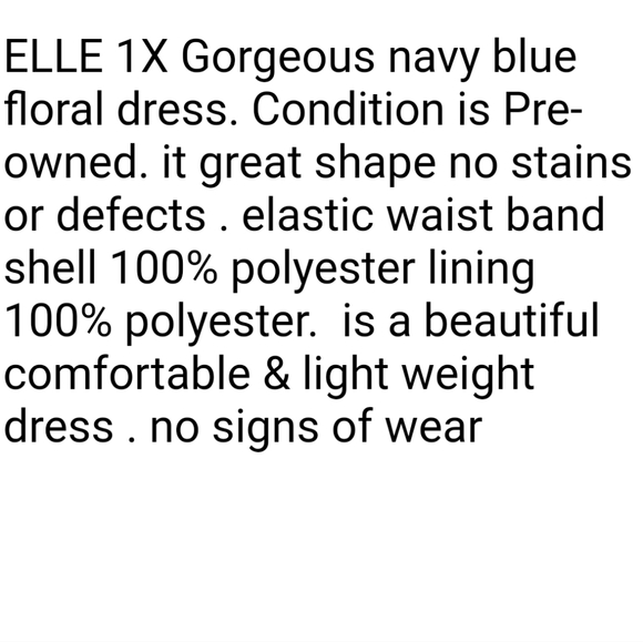 ELLE women's plus size dress size 1X - Picture 5 of 5